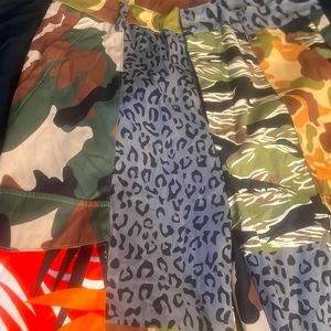 Camouflage army cargo pants
